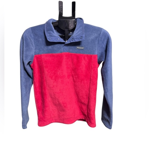COLUMBIA Boys Fleece Quarter Button Up Jacket - Picture 1 of 6